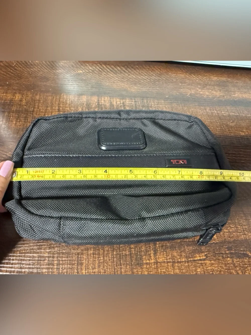 Tumi Alpha 2 Black Nylon & Leather Trim Toiletry Kit